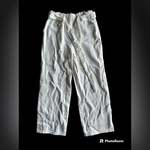 SHEIN Other - Shein TEEN white cotton tie up flare pants​​​​​​